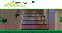 Desktop Screenshot of newleaf-construction.com